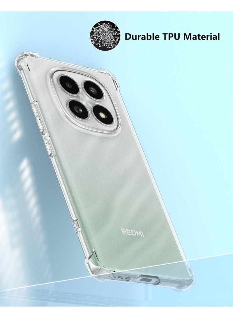 غطاء حماية كامل للكاميرا، مصنوع من مادة TPU الناعمة الشفافة، مع حواف سيليكونية معززة في الزوايا، لهاتف Xiaomi Redmi Note 15 4G / 5G - Image 3